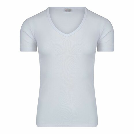 Beeren Heren T-shirt met Diepe V-hals M3000 Wit (Katoen) 11-518-000
