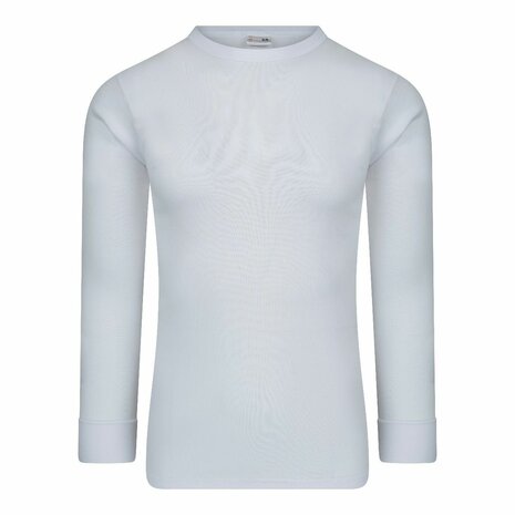 Heren T-shirt met lange mouw M3000 Wit