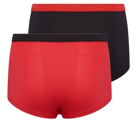 2-Pack Mix&Match Meisjes boxers Rood/Zwart 