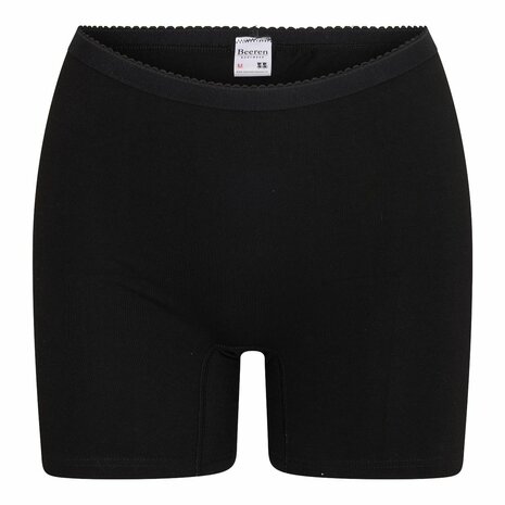 Beeren 2-Pack Dames boxershorts Softly met lange pijp Zwart (Elastisch Katoen) 02-417-007