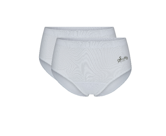 Beeren Briljant Dames Midi Slip Julia Beige 2-pack (elastische katoen)