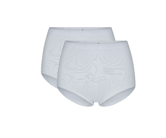 Beeren Briljant Dames Maxi slip Marianne Wit 2-Pack (Elastische katoen) 