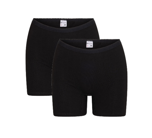 2-Pack Softly boxershort met lange pijp Zwart