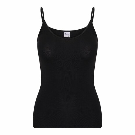 Dames spaghetti hemd Beeren Young Zwart  voor