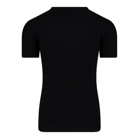 Extra lang heren T-shirt met V-hals M3000 Zwart 