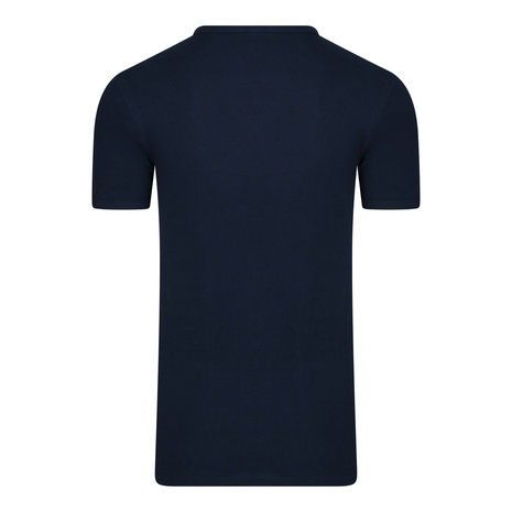 Extra lang heren T-shirt met V-hals M3000 Marine