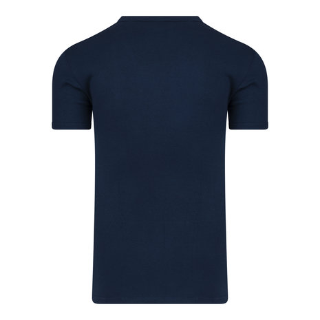 Extra lang heren T-shirt met Diepe V-hals M3000 Marine