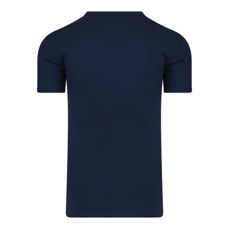 Extra lang heren T-shirt met Diepe V-hals M3000 Marine