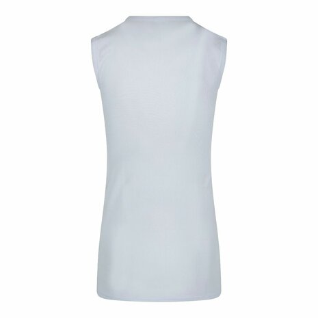 Beeren extra lang heren mouwloos shirt M3000 ronde hals Wit (Katoen) 11-698-000