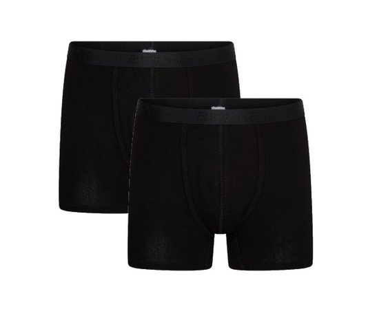 Beeren 2-Pack Dylan heren boxershorts met gulp (Comfort Feeling) Zwart (Elastisch Katoen) 14-623-007