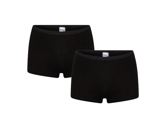 2-Pack Dames boxershorts Comfort Feeling Zwart