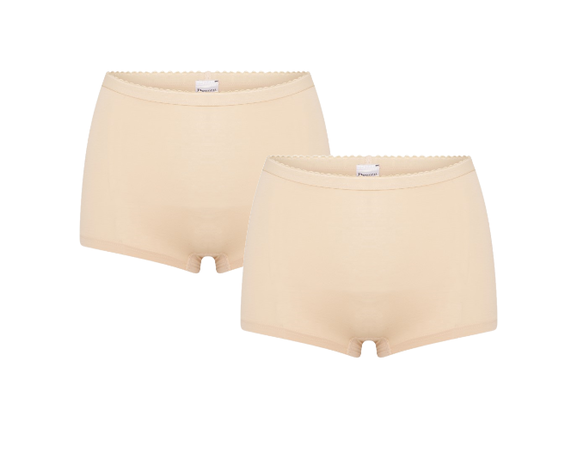 2-Pack Dames boxershorts Comfort Feeling Huidskleur 