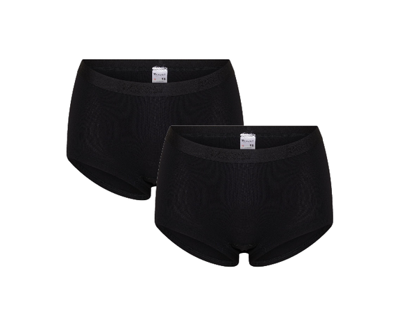versterking Nevelig oppervlakte 2-Pack Dames shorts Beeren Young Zwart - Beeren Ondergoed