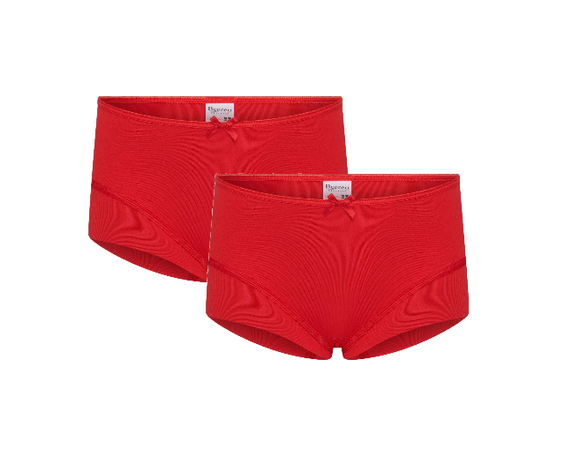 2-Pack Meisjes shorts Elegance Rood 