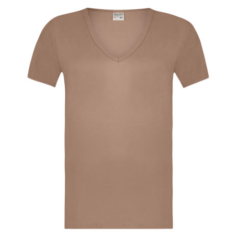 Beeren Green Comfort Heren T-shirt met Diepe V hals Natural