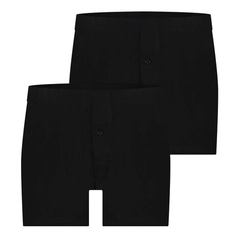 Beeren 2-Pack  Heren Wijde Boxershort Louis Zwart 14-403-007