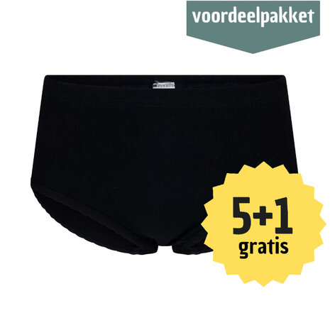 Beeren M3000 Dames Taille Slip Belinda Zwart 5+1 Gratis multipack