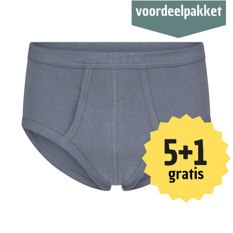 Beeren M3000 Heren slips met gulp James Staal Grijs 5+1 gratis multipack 