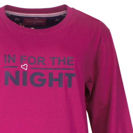 Irresistible dames pyjama Fuchsia.
