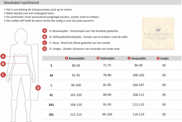  Tenderness dames nachthemd Lila.