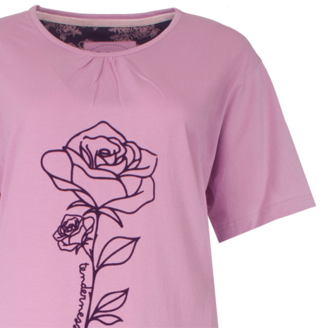 Tenderness dames shortama Lila.