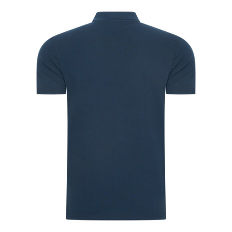 Beeren Heren Polo Izaak Pique Korte mouw Marine