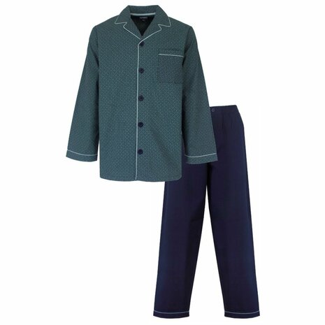 Paul Hopkins Herenpyjama – Black Iris Blue