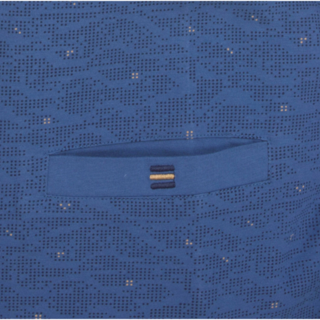 MEQ Herenpyjama – V-hals Delft Blauw
