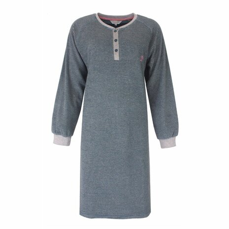 Tenderness Badstof Damesnachthemd – Petrol Groen