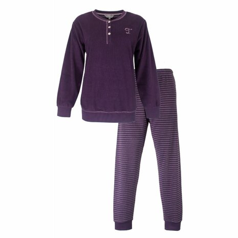 Tenderness Badstof Damespyjama &ndash; Grape Purple