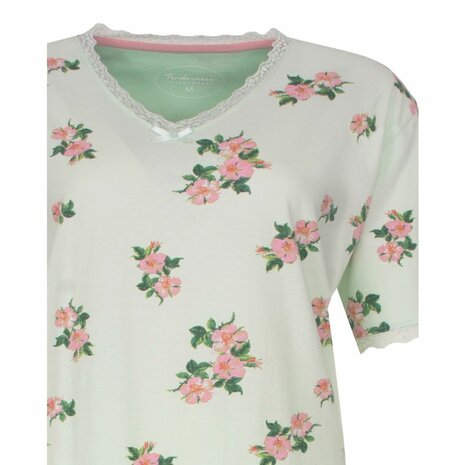 Tenderness dames nachthemd korte mouw  cameo green