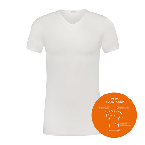 Climate V-hals T-shirt - Beeren Ondergoed