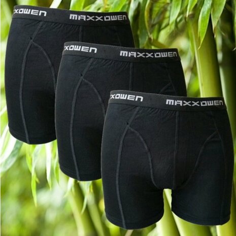 Beeren Bamboe Boxershorts Maxx Owen Zwart (3 stuks)