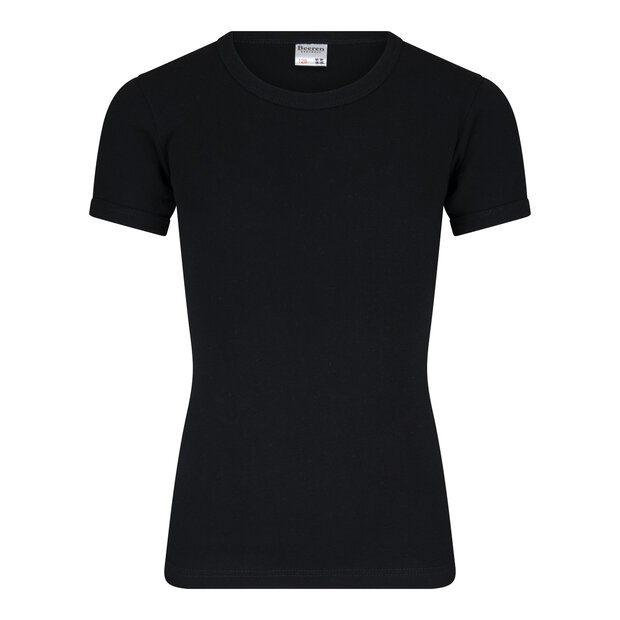 Jongens T-shirt met ronde hals M3000 Zwart