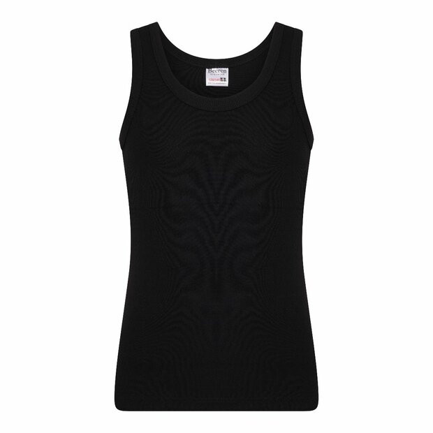 Jongens singlet Beeren Young Zwart 