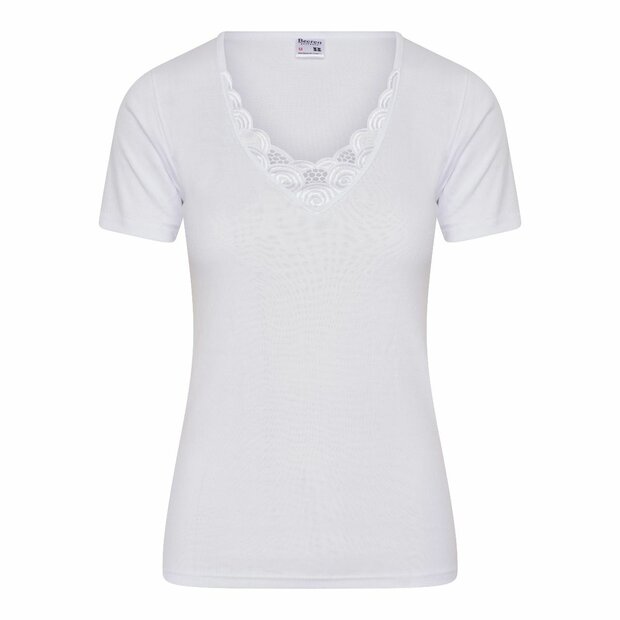 Dames onderblouse met K.M. M3000 Beatrix Wit voor