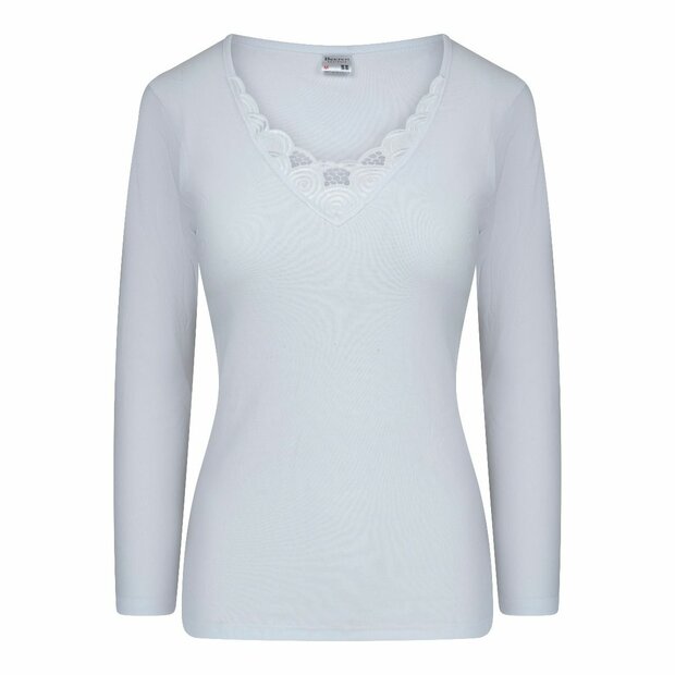 Beeren Dames onderblouse met L.M. M3000 Beatrix Wit 07-416-000 Dames onderblouse met L.M. M3000 Beatrix Wit voor