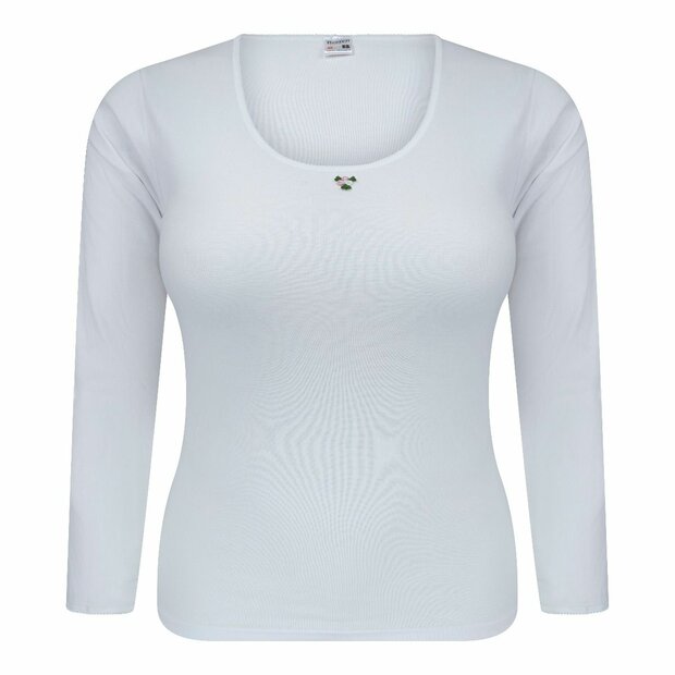 Beeren Dames onderblouse met L.M. M3000 Wit 07-420-000 Dames onderblouse met L.M. M3000 Wit voor