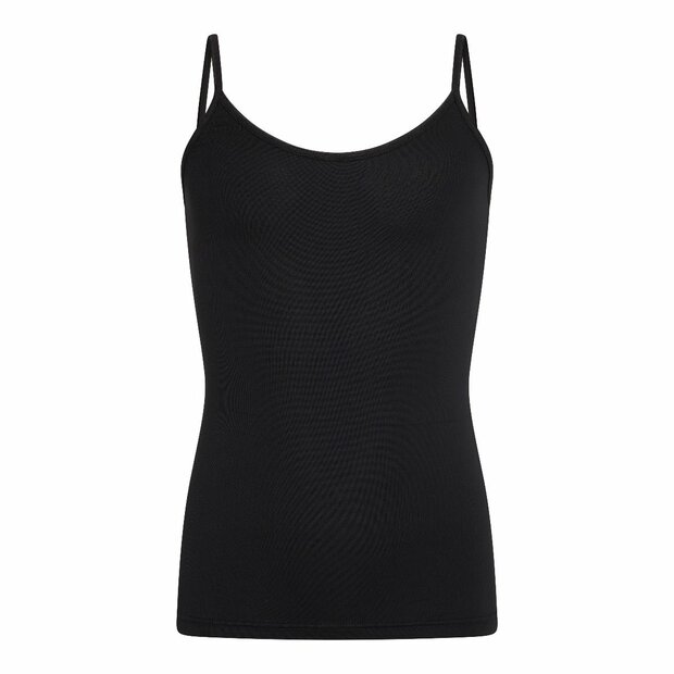 Meisjes spaghetti hemd Elegance Zwart