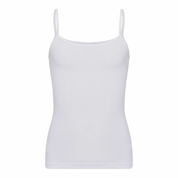 Meisjes spaghetti hemd M3000 Britney Wit