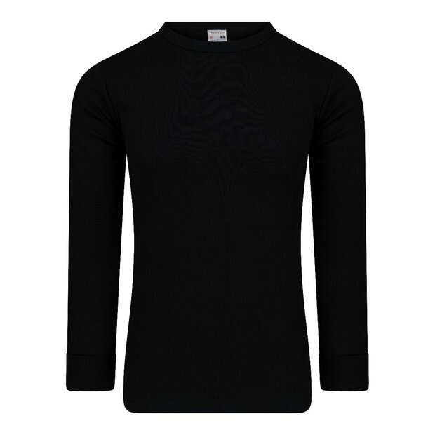 Heren T-shirt met lange mouw M3000 Zwart 
