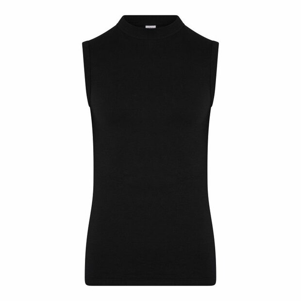 Beeren Heren mouwloos shirt Comfort Feeling Zwart (Elastisch Katoen) 11-504-007 Heren mouwloos shirt Comfort Feeling Zwart