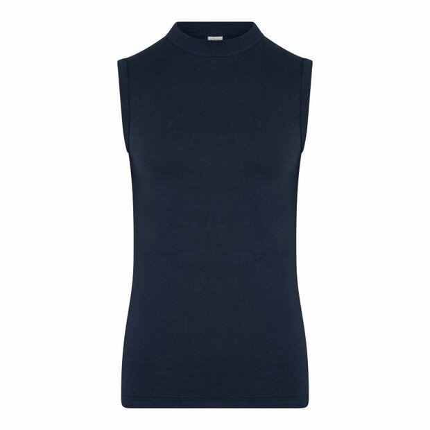 Beeren Heren mouwloos shirt Comfort Feeling Marine (Elastisch Katoen) 11-504-031 Heren mouwloos shirt Comfort Feeling Marine