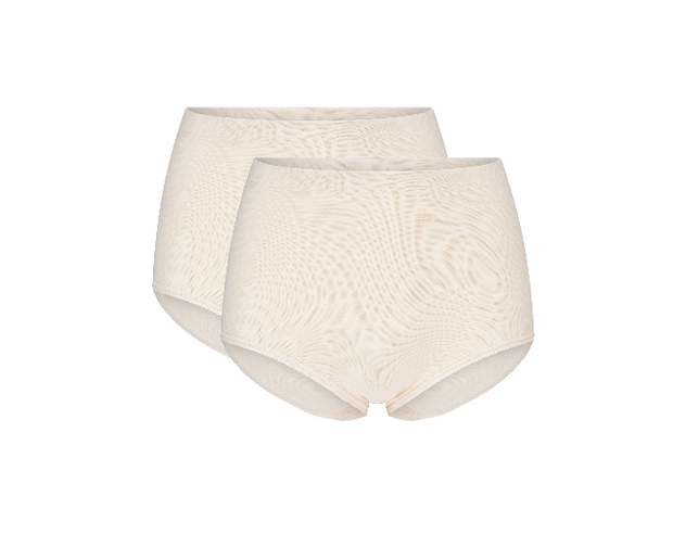 Beeren Briljant Dames Maxi slip Marianne Beige 2-Pack (Elastische katoen) 