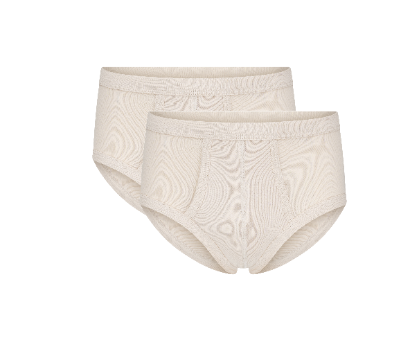 Beeren M3000 Heren slips met gulp James Beige 2-pack  2-Pack Heren slips M3000 Beige