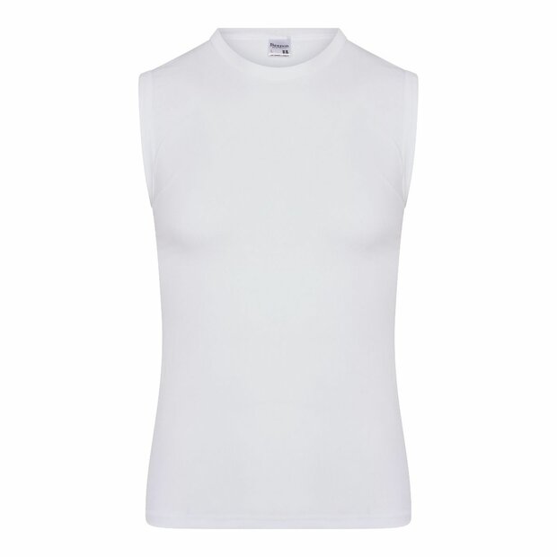 Heren mouwloos shirt Beeren Young Wit