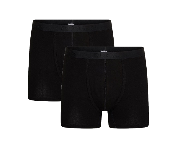 Beeren 2-Pack Dylan heren boxershorts met gulp (Comfort Feeling) Zwart (Elastisch Katoen) 14-623-007