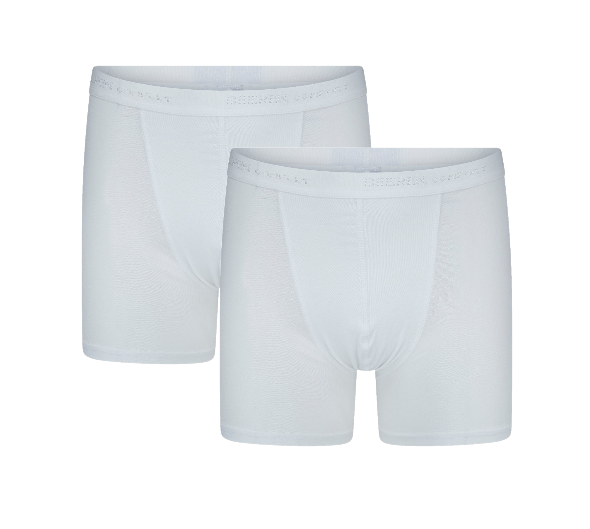Beeren Comfort Feeling Heren Boxershort Roger Wit 2 pack. 2-Pack Heren boxershorts Cotton Stretch Roger Wit