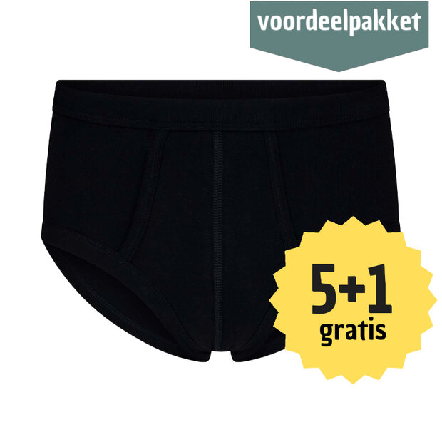 Beeren M3000 Heren slips met gulp James Zwart 5+1 Gratis multipack 