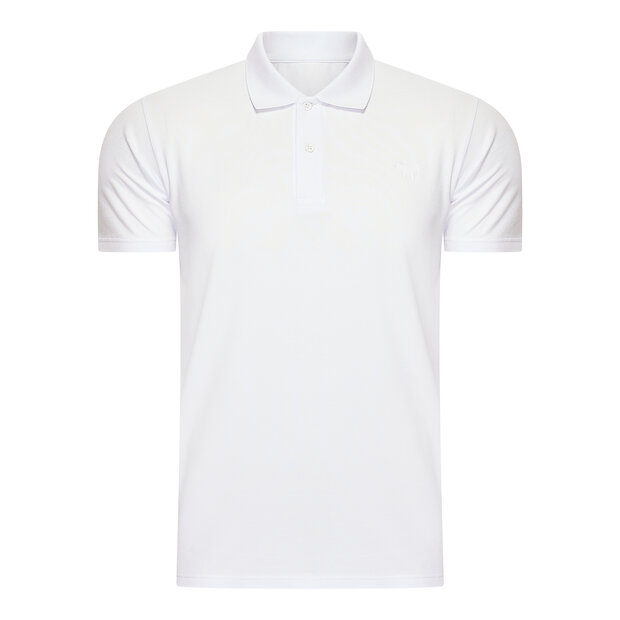 Beeren Heren Polo Izaak Pique Korte mouw Wit